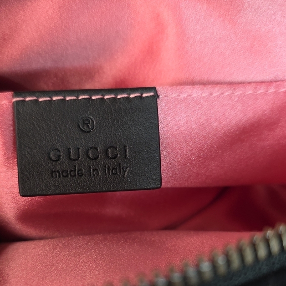 Gucci Quilted Velvet GG Marmont Belt Bag Size 75/30 - Picture 4 of 11